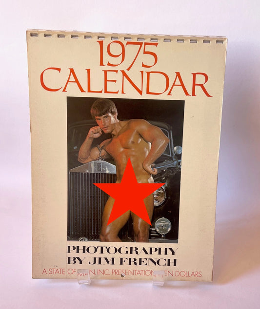 Vintage 1975 Calendar Photography By Jim French. State of Man inc Presentations