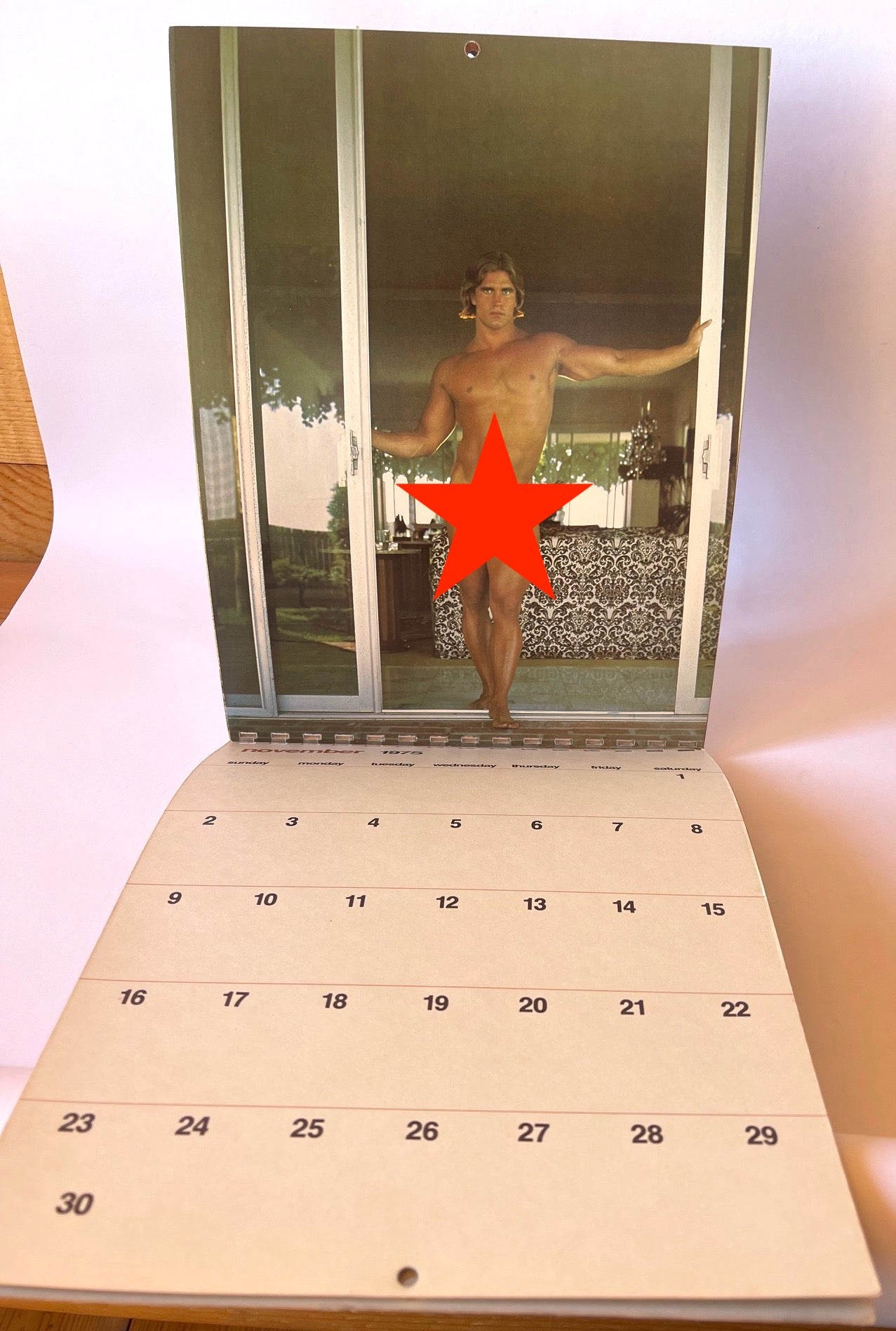 Vintage 1975 Calendar Photography By Jim French. State of Man inc Presentations